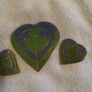 Pendant and earrings